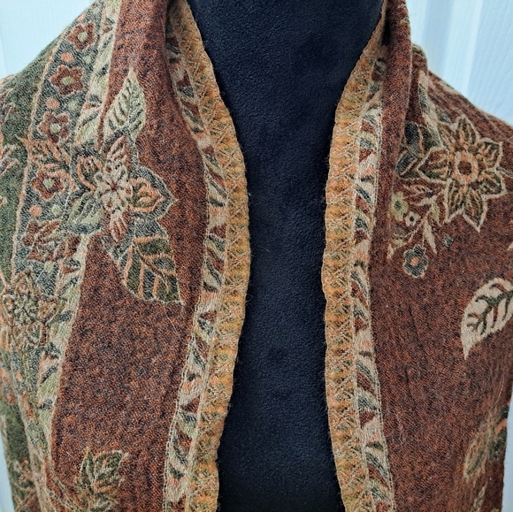 Kandahar 100% Woven Merino Wool Scarf With Fringe    Size 11"×54" - Picture 3 of 10